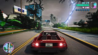 GTA Vice City Remastered 2023 Gameplay NextGen Ray Tracing Graphics on RTX 3090  GTA 5 PC MOD [upl. by Drummond]