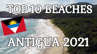 Top 10 beaches  Antigua 2021 [upl. by Aittam]