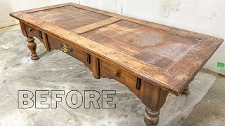 How to Refinish a Coffee Table for Beginners [upl. by Aisac]