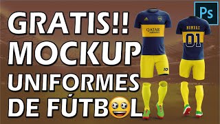 👉Tutorial Descarga e instalación de un mockup para uniformes de fútbol [upl. by Namrej]