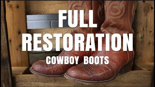 Cowboy Boot Restoration  Nocona Boots Get a Makeover [upl. by Eekcaj763]