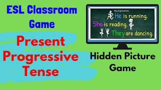 Present Progressive Tense  ESL Game [upl. by Hogg]