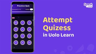 How to attempt Practice Quizzes  Uolo Learn [upl. by Aklog]