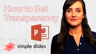 How to Set Transparency for Images and Text on Microsoft PowerPoint [upl. by Aenad]