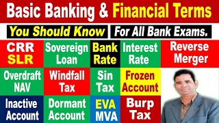 Basic Banking amp Financial Terms  For All Bank Exams [upl. by Utter]