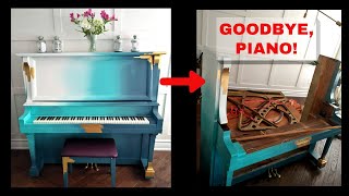 HOW TO TAKE APART AN UPRIGHT PIANO [upl. by Mayman]