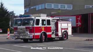 QSiren Wail Yelp Airhorn Pressluft Engine 2 US Army Fire Department Stuttgart [upl. by Efron]