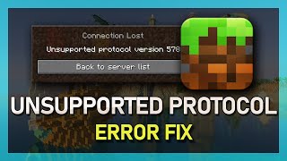 Minecraft  How to Fix Unsupported Protocol Verison [upl. by Erlandson]