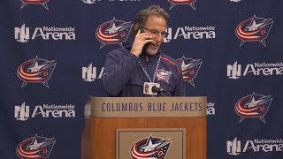 Tortorella pauses press conference to answer call from reporters mom [upl. by Dibru]