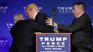 Donald Trump rushed off stage during rally in Nevada [upl. by Philps]