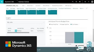 How to create a job in Dynamics 365 Business Central [upl. by Remled517]