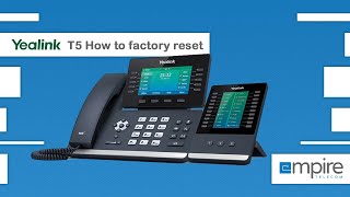 How to factory reset a Yealink T54W [upl. by Norel143]