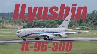 Ilyushin Il96 takeoff Heavy and Hot [upl. by Ellora]