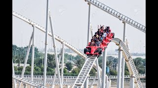 Ferrari World  Roller Coaster Formula Rossa  Abu dhabi [upl. by Ailis]