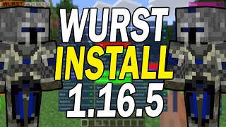 Minecraft  How To Install Wurst Client For 1165 On Windows [upl. by Adnirolc]