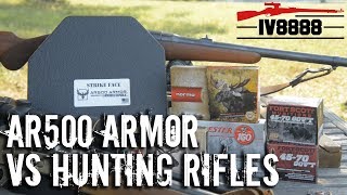 AR500 Armor vs Hunting Rifles [upl. by Lynd]