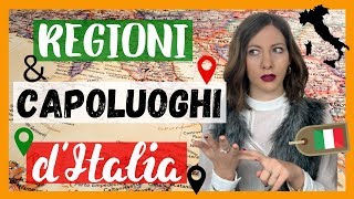 Le REGIONI e i CAPOLUOGHI d’Italia Impara la Geografia Italiana 🇮🇹 [upl. by Aleakim]