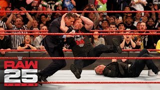 quotStone Coldquot Steve Austin Stuns Shane and Mr McMahon Raw 25 Jan 22 2018 [upl. by Laamak]