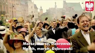 National Anthem of Poland  Mazurek Dąbrowskiego [upl. by Ethbinium]