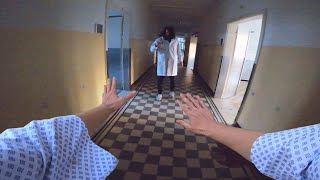 ESCAPING PSYCHIATRIC HOSPITAL Horror Parkour Chase POV [upl. by Cony]