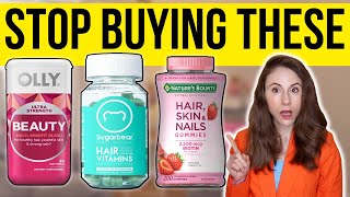 THE TRUTH ABOUT HAIR SKIN AND NAIL VITAMINS  Dermatologist [upl. by Farand]