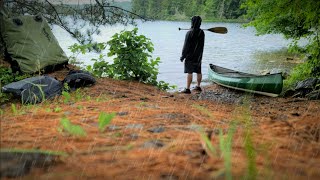 Canoe Camping Alone in the Adirondack Mountains [upl. by Ethelind]