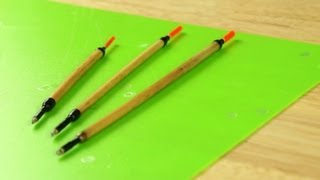 Making Traditional Reed Fishing Floats bobbers By Hand [upl. by Bein]