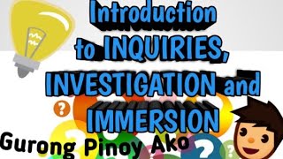 Introduction to Inquiries Investigation and Immersion Applied Subject for SHS Students [upl. by Irek378]