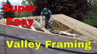 Installing Jack RaftersValley Rafters Alone  How To  MY DIY [upl. by Lot]