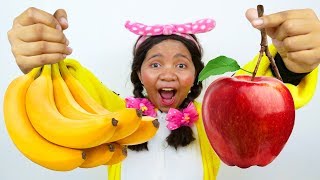 Apples and Bananas Song Nursery Rhymes for Kids [upl. by Aicirpac]