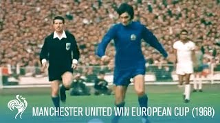 Manchester United Win European Cup vs SL Benfica 1968  British Pathé [upl. by Reizarf968]