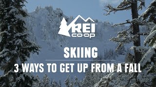 3 Ways to Stand Up After Falling on Skis  REI [upl. by Derfniw]