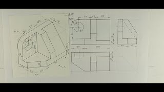 Orthographic projection  Technical drawing  Engineering drawing [upl. by Noryd65]