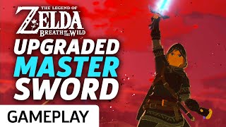 Zelda Breath Of The Wild  Upgraded Master Sword At Max Power Gameplay [upl. by Michaeline489]