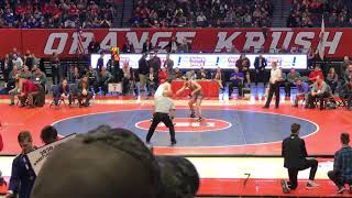 Judo in Wrestling Highlights with Alexander Knauf  IHSA State Championships [upl. by Yendirb474]