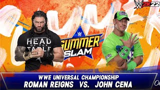 John Cena vs Roman Reigns SummerSlam [upl. by Hakon781]