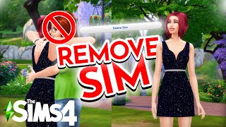 How To Remove ANY SIM using this Sims 4 2021 MOD Sims 4 Mc Command Center MCCC TS4 2021 [upl. by Adkins]