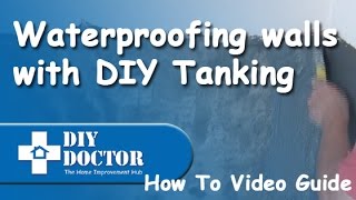 Waterproofing and damproofing walls with DIY Tanking [upl. by Nicholas406]