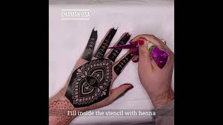 Henna Stencil Tutorial [upl. by Yetti]