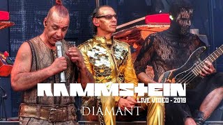 Rammstein  Diamant Live Video  2019 [upl. by Leinehtan]