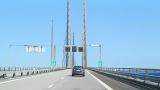 Øresund Bridge Copenhagen to Malmö [upl. by Atinna188]