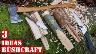 3 Proyectos De Bushcraft Fáciles Que Hacer En El Bosque [upl. by Ahnavas864]