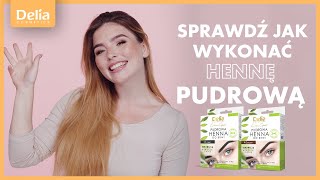 Sprawdź jak wykonać pudrową hennę brwi Tutorial Delia Cosmetics [upl. by Amias]