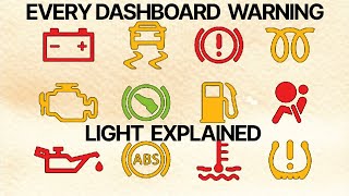 Every Dashboard Warning Light Explained In Your Car [upl. by Yhotmit]