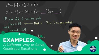 Examples A Different Way to Solve Quadratic Equations [upl. by Ateloj982]