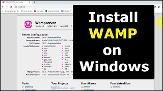 How to Download amp Install WAMP Server on Windows10 [upl. by Ulrick]