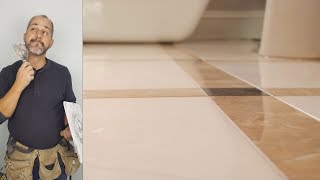 How to Install a Rectified Porcelain Tile Floor [upl. by Sykes]