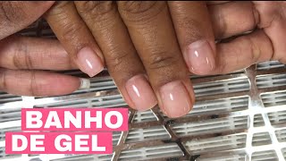 BANHO DE GEL EM UNHAS CURTAS  com o gel XampD [upl. by Hodosh]