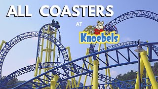 All Coasters at Knoebels  OnRide POVs  Phoenix  Twister  Front Seat Media [upl. by Ammadis]