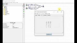 Logisim  3Building Circuit from TRUTH TABLE [upl. by Gypsy]